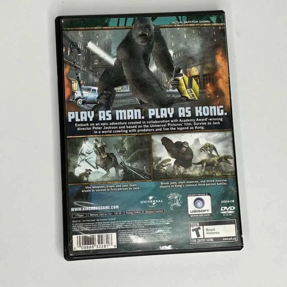 Peter Jackson's King Kong Sony PlayStation 2 PS2 No Manual Tested Working